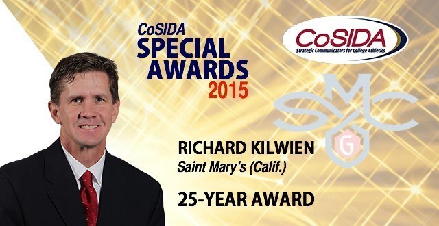 Special Awards Salute: Richard Kilwien (Saint Mary's- Calif.), 25-Year Award Recipient